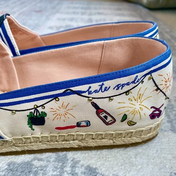 Kate Spade Rooftop Espadrilles Like New - Picture 7 of 13